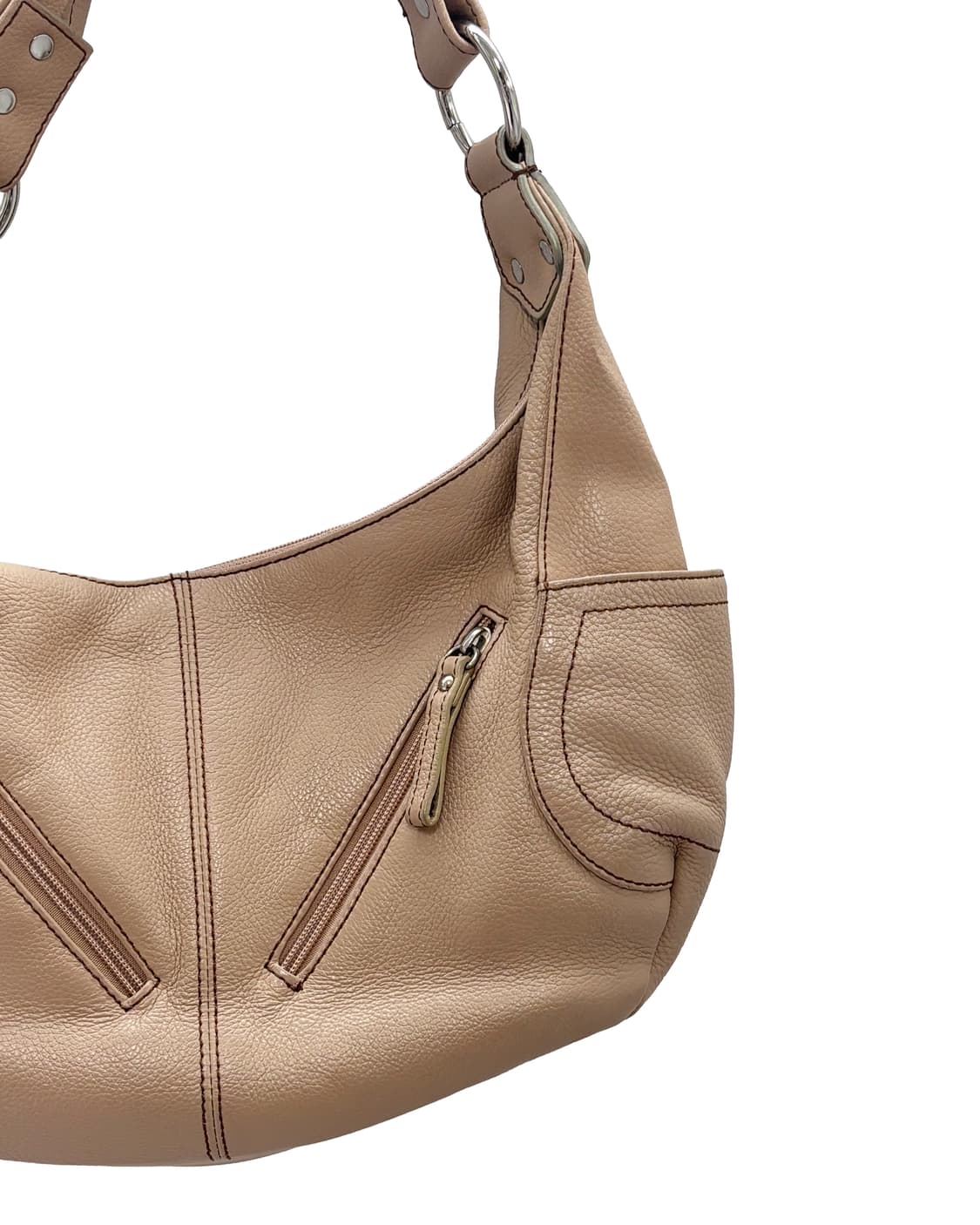 베이지 매니악 탑 핸들 숄더백 상품이미지3