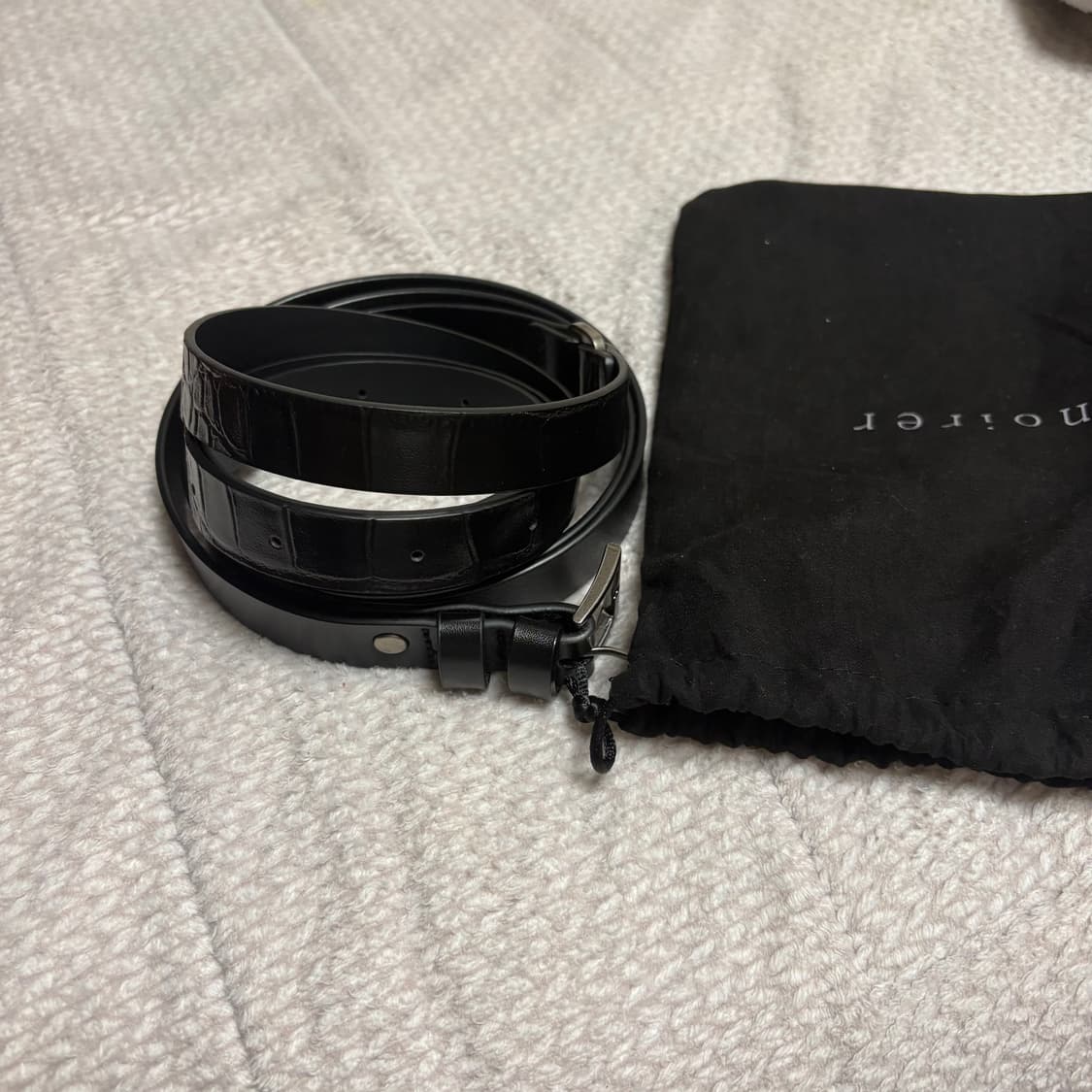 노이어 noirer 슬릭 레이어드 벨트 상품이미지2