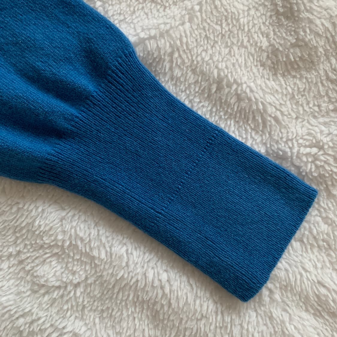 DRESS WELL 블루 캐시미어 파인울 가디건 상품이미지5