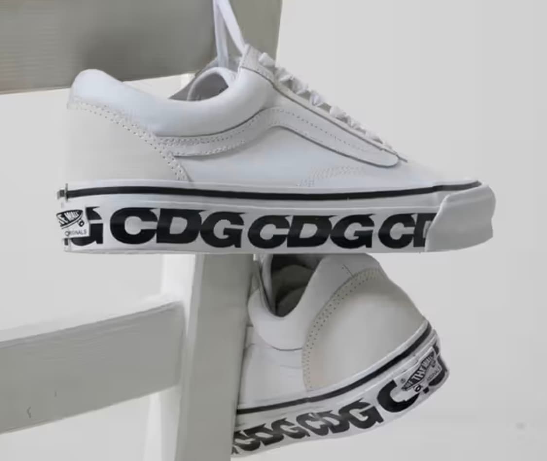 꼼데가르송 x 반스(CDG x Vans) 올드스쿨 화이트 270 상품이미지1