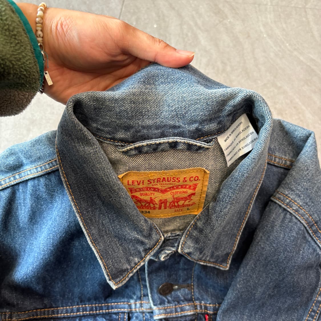 리바이스 정품 청 데님 자켓  상품이미지10