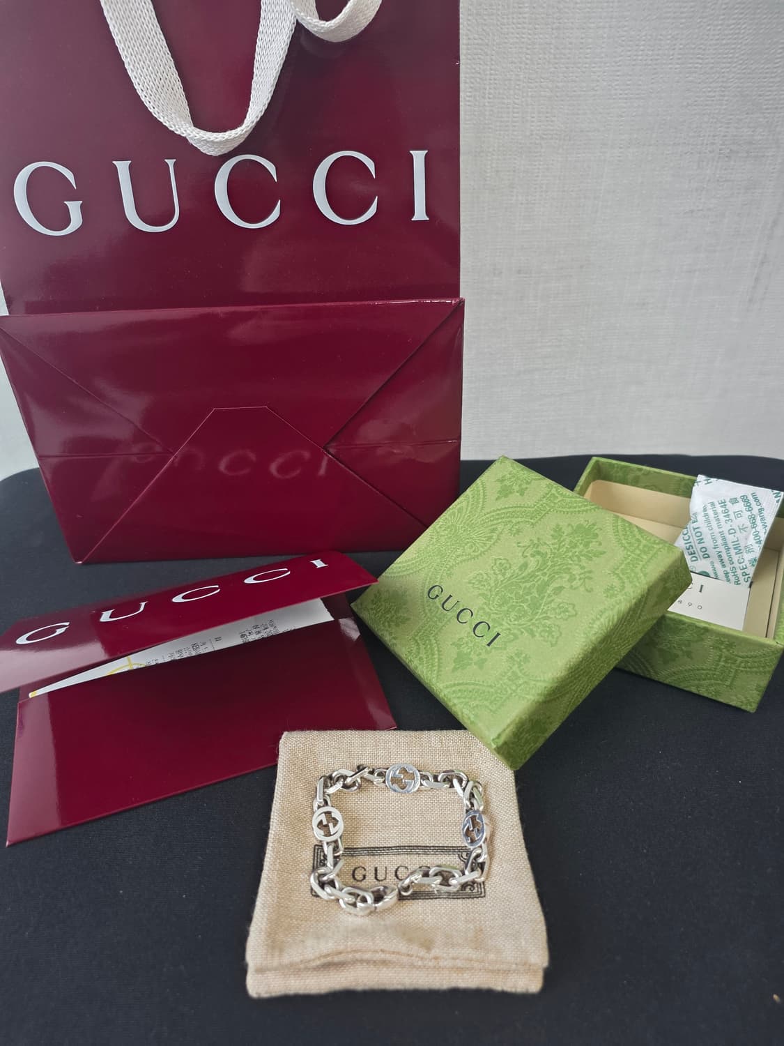 구찌 인터로킹 체인팔찌16호 상품이미지1