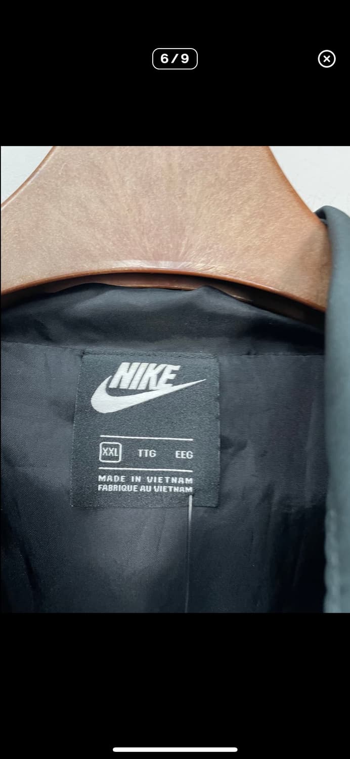 나이키 에어 우븐 후드 블랙 바람막이 A2848 상품이미지6