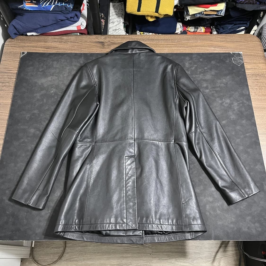 올드 갭 리얼 레더 더블 버튼 자켓 상품이미지5