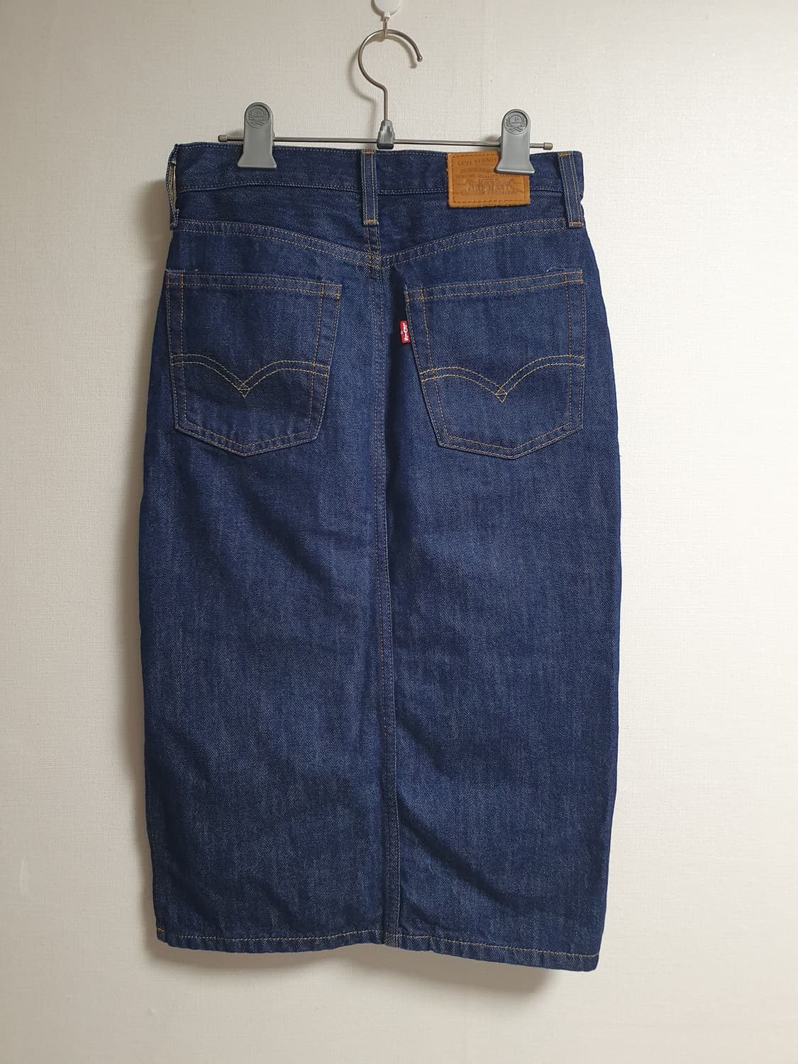 리바이스 슬릿 데님 스커트 블루 W24 💙🪡 상품이미지4
