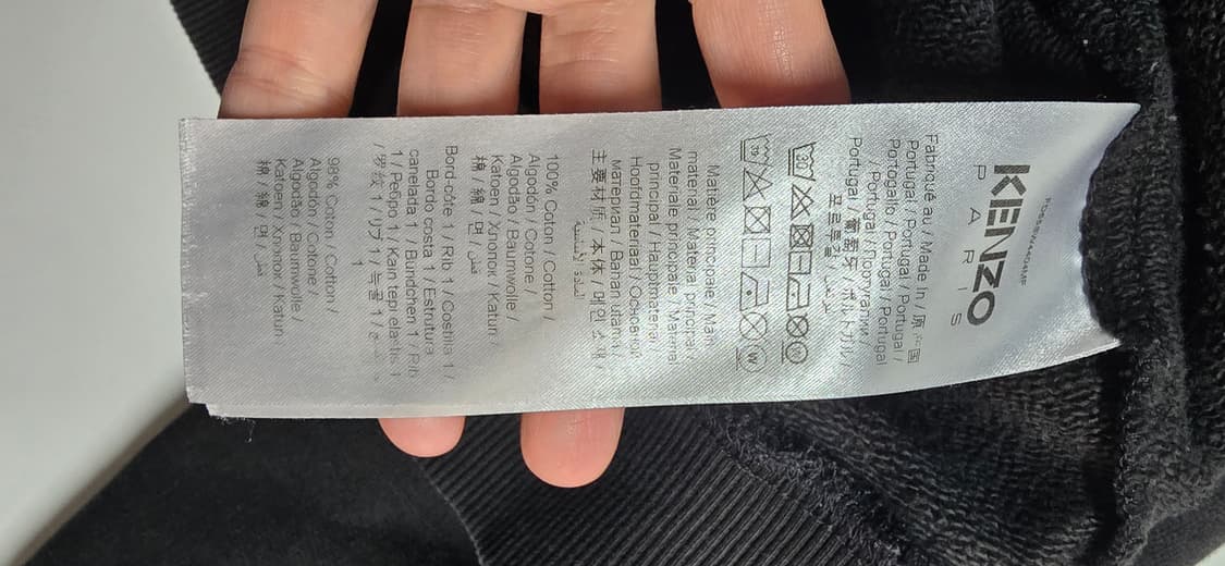 정품 겐조보크 블랙 남자맨투맨(L) 넉넉100~105  상품이미지5