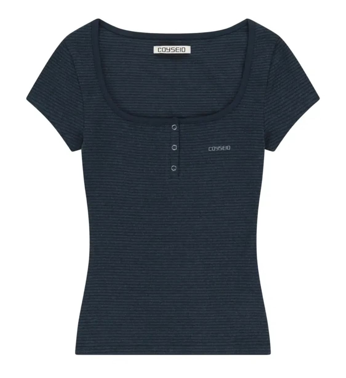코이세이오 PRONG SNAP MINI LOGO TEE NAVY  상품이미지1