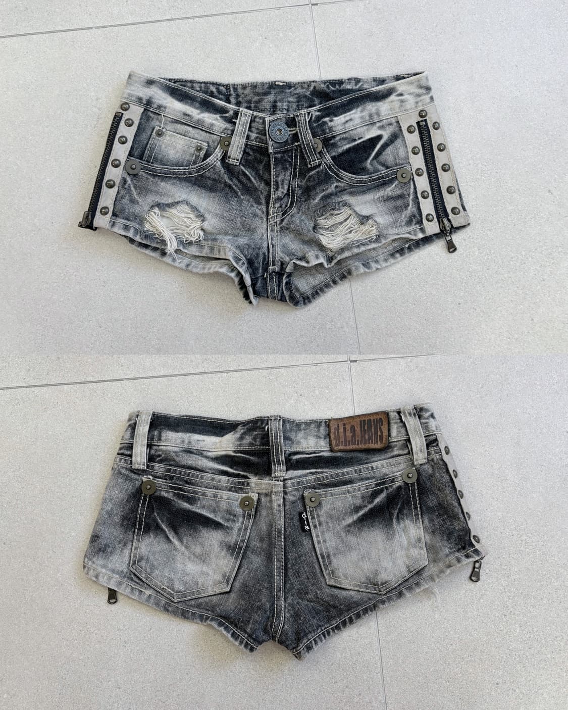 d.i.a. 데님 지퍼 디테일 숏츠 상품이미지1