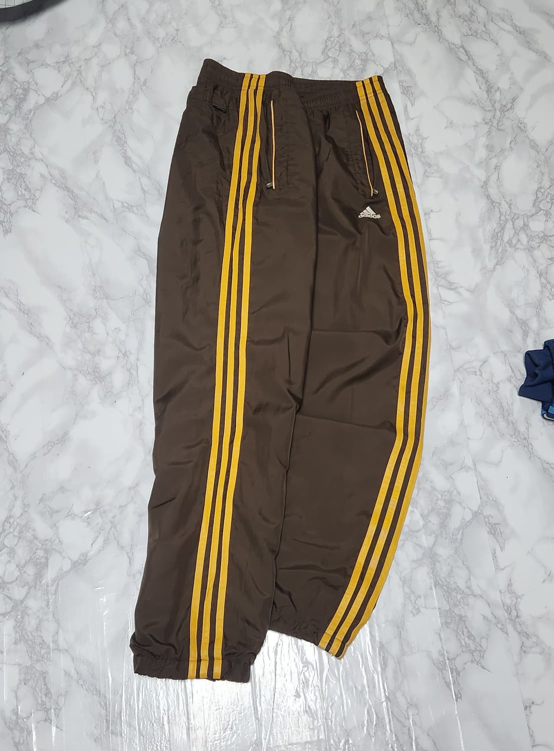 아디다스 삼선 브라운 트랙팬츠 바람막이 바지 상품이미지1