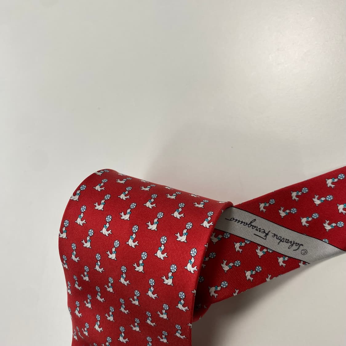 최상급 신형라벨 페레가모(Ferragamo) 명품 정품 넥타이7.7cm 상품이미지5