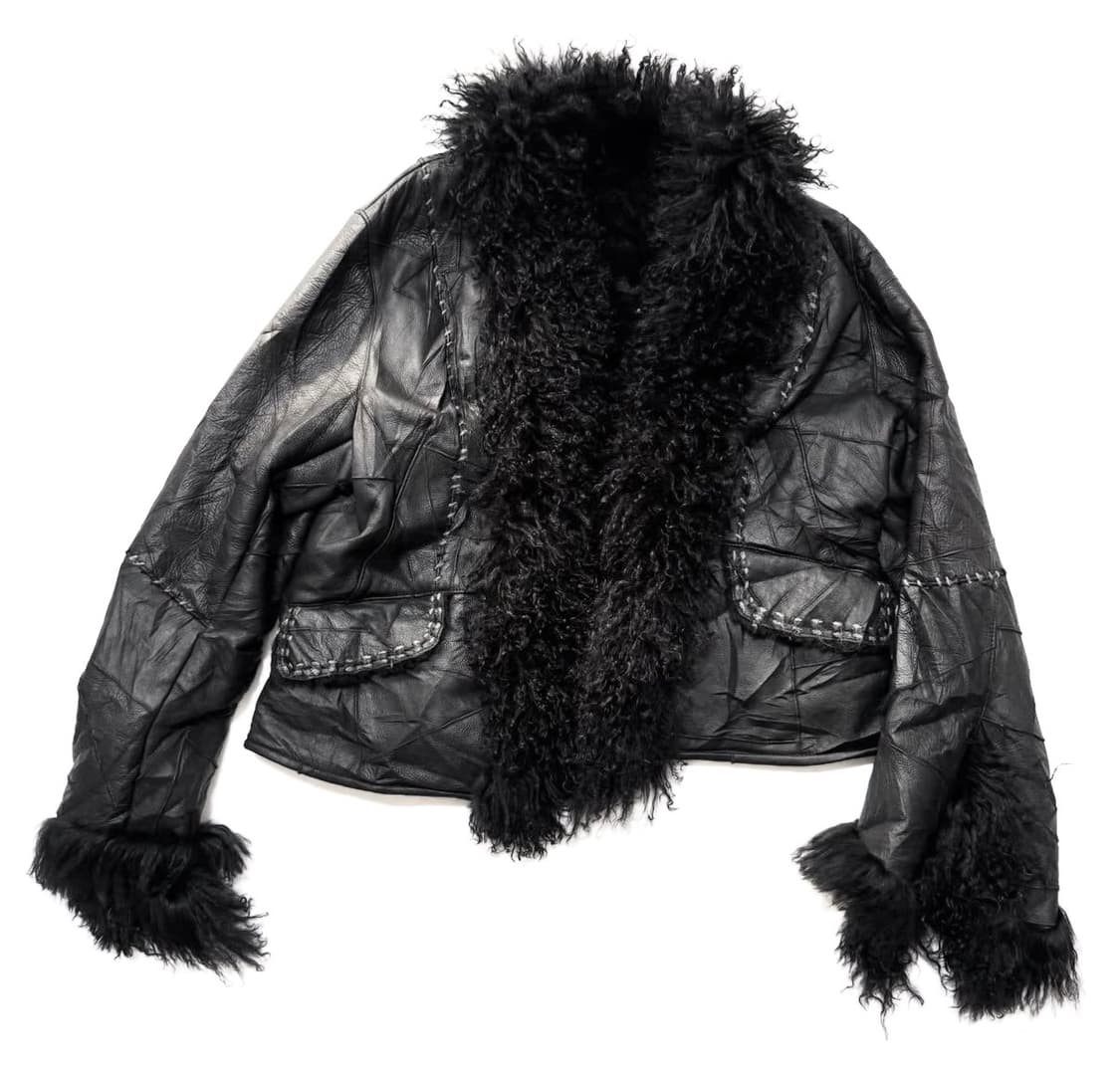 퍼 레더 자켓 상품이미지1