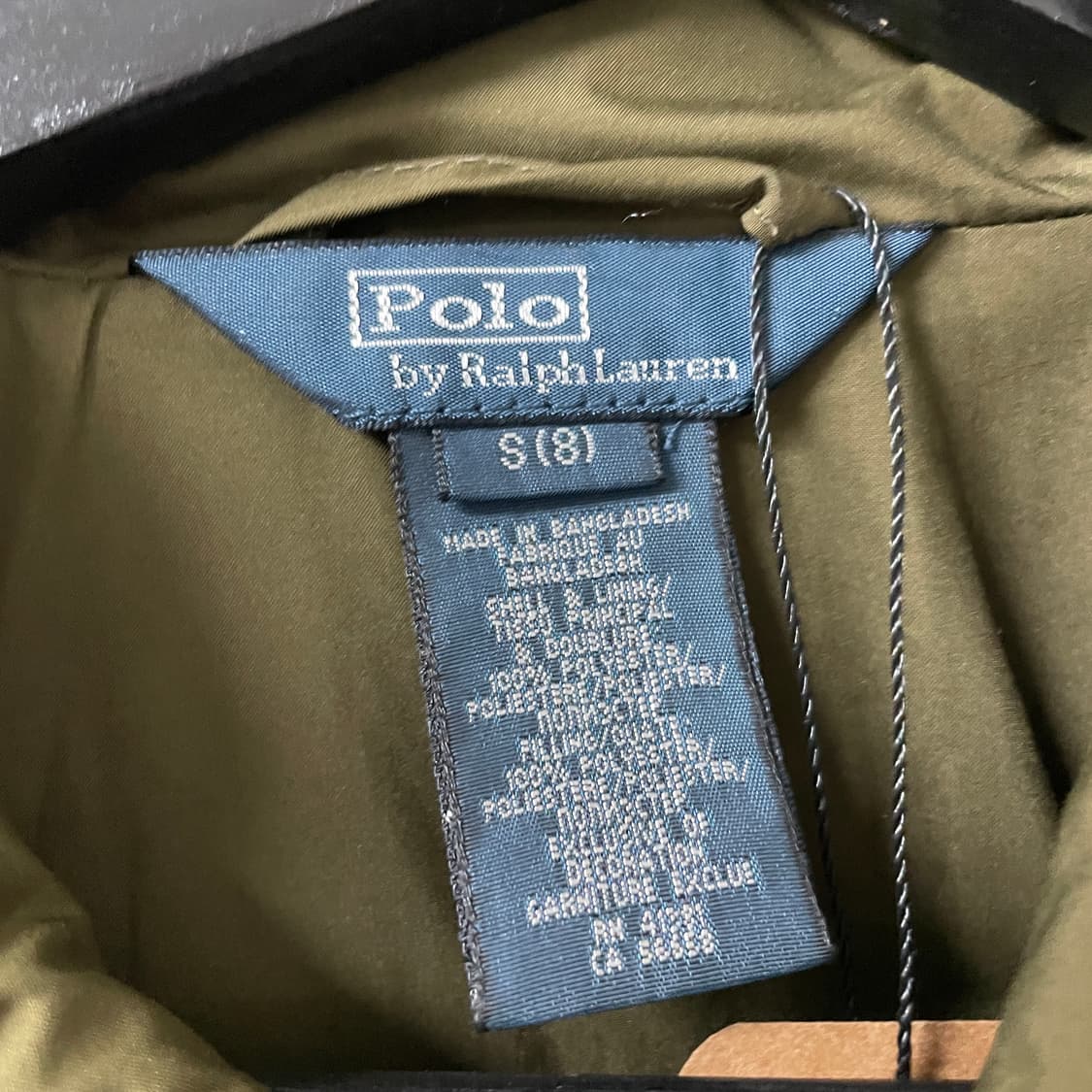 폴로 랄프로렌 카키 퀄팅 자켓 S8(W) 상품이미지5