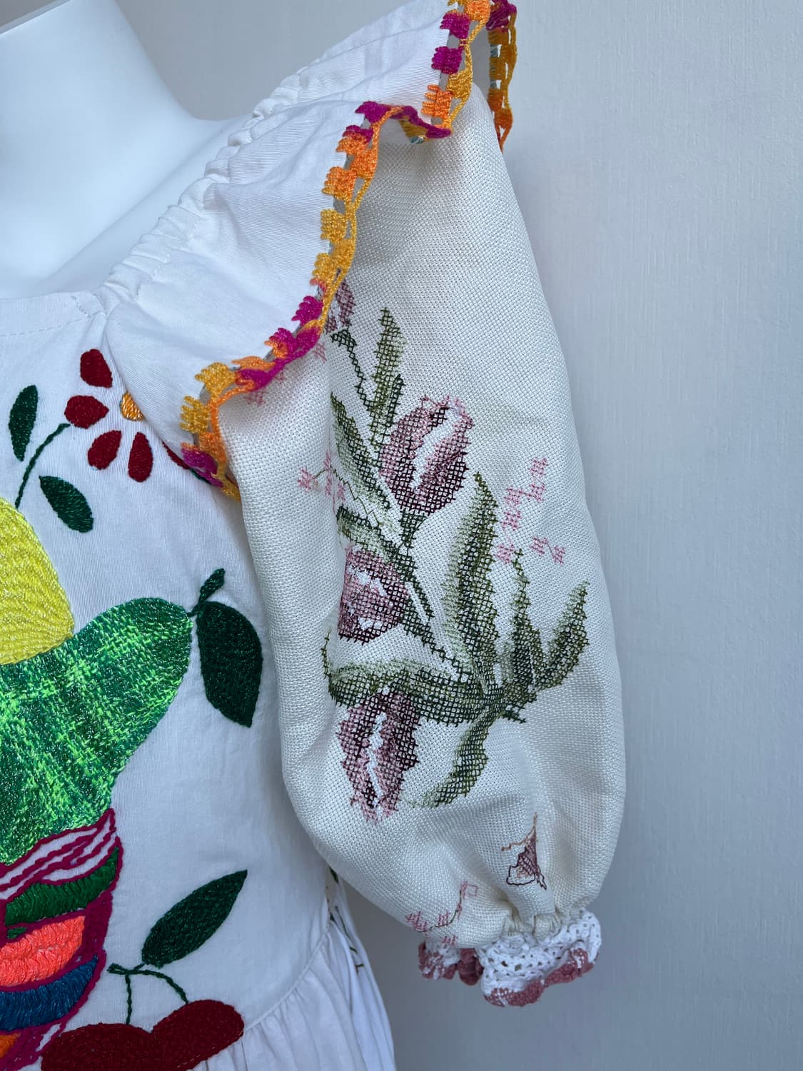 앤티크 자수 러플 롱 원피스 상품이미지5