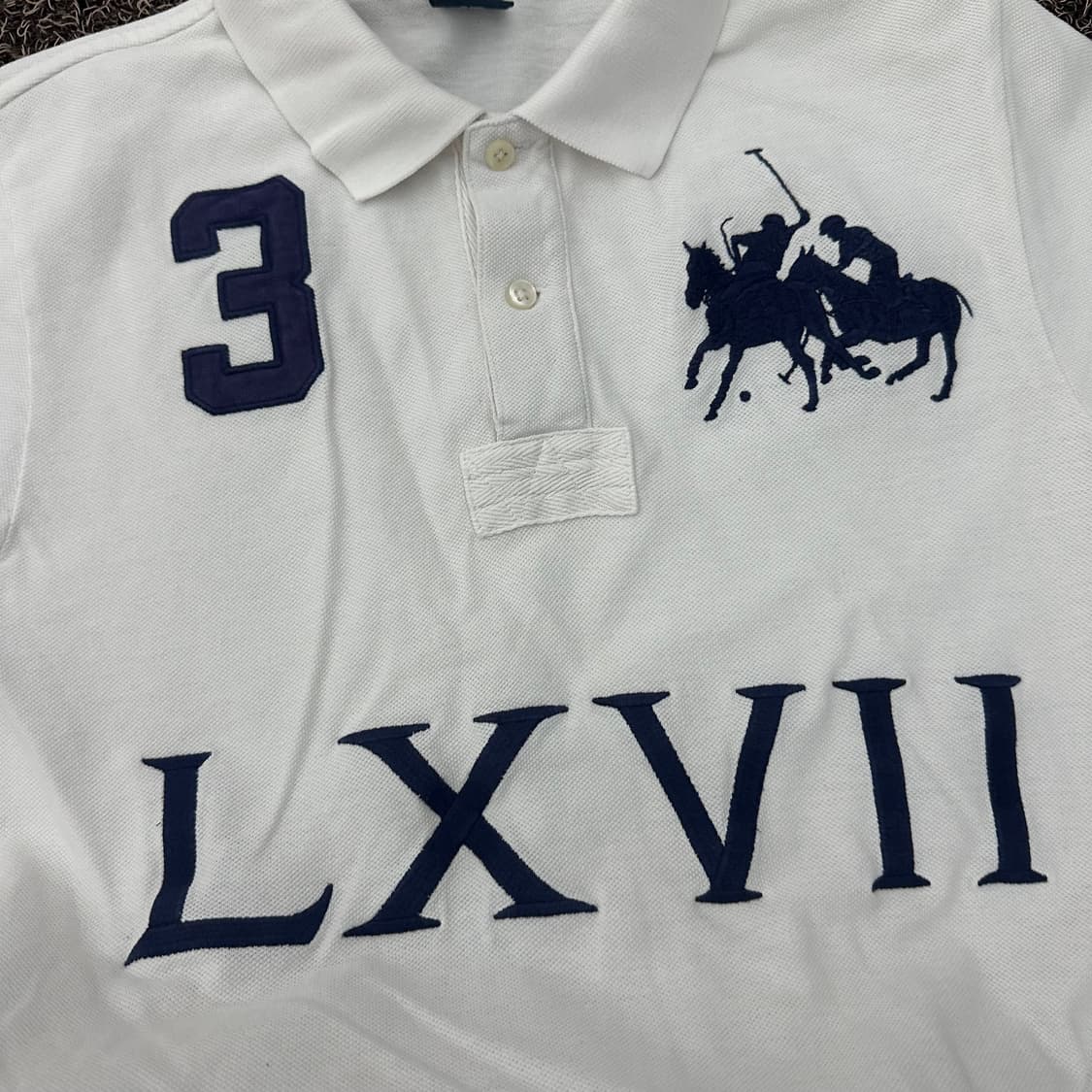 POLO 폴로 랄프로렌 여성 카라티 반팔티셔츠 화이트 M 상품이미지3