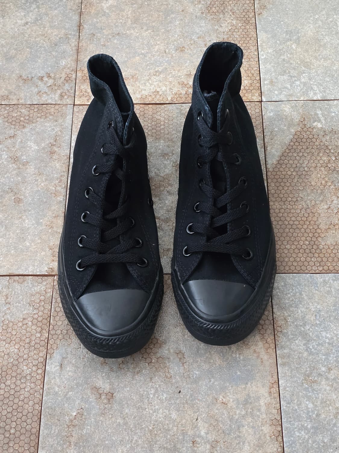 (240)컨버스 척테일러 올스타 하이 블랙 상품이미지2