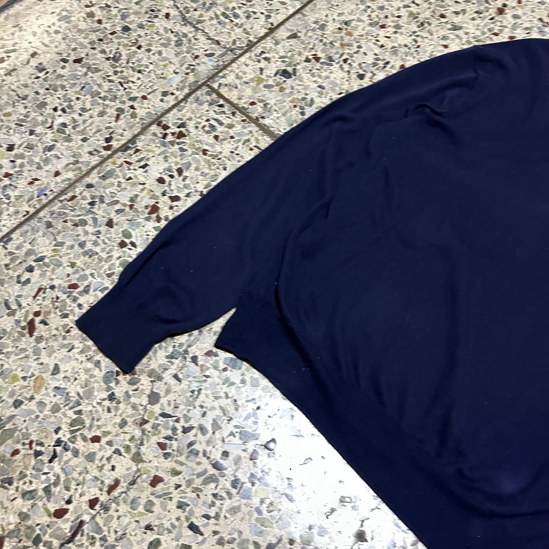 폴로 랄프로렌(POLO RalphLauren)피마 코튼 네이비 브이넥니트 상품이미지3