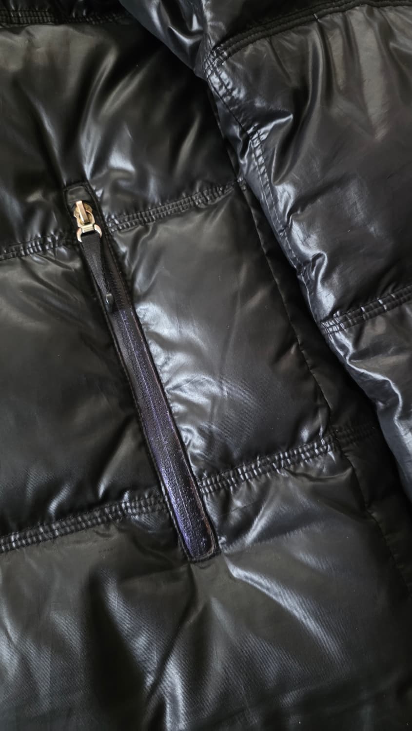 아디다스 독일 덕다운 블랙 유광 패딩 L 상품이미지5