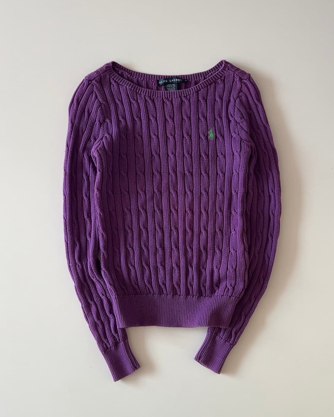 폴로 랄프로렌 여성 꽈배기 니트 M 상품이미지1