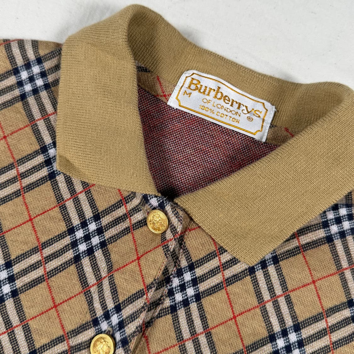 90s 버버리 pk 여자 반팔 카라티 반팔티 상품이미지2