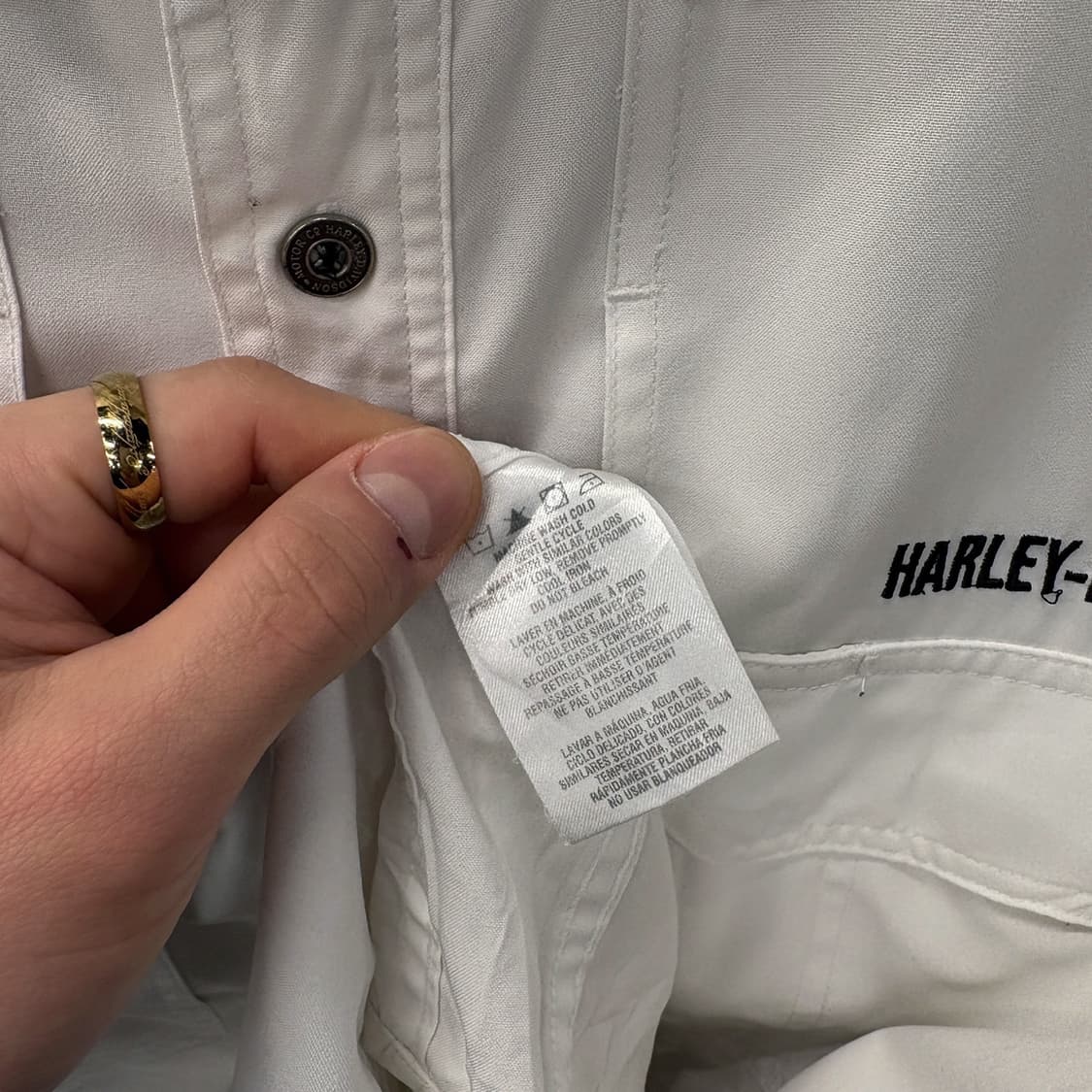 00s 할리데이비슨 유틸리티 라이더 셔츠 히든포켓 라이딩기어 N734 상품이미지10