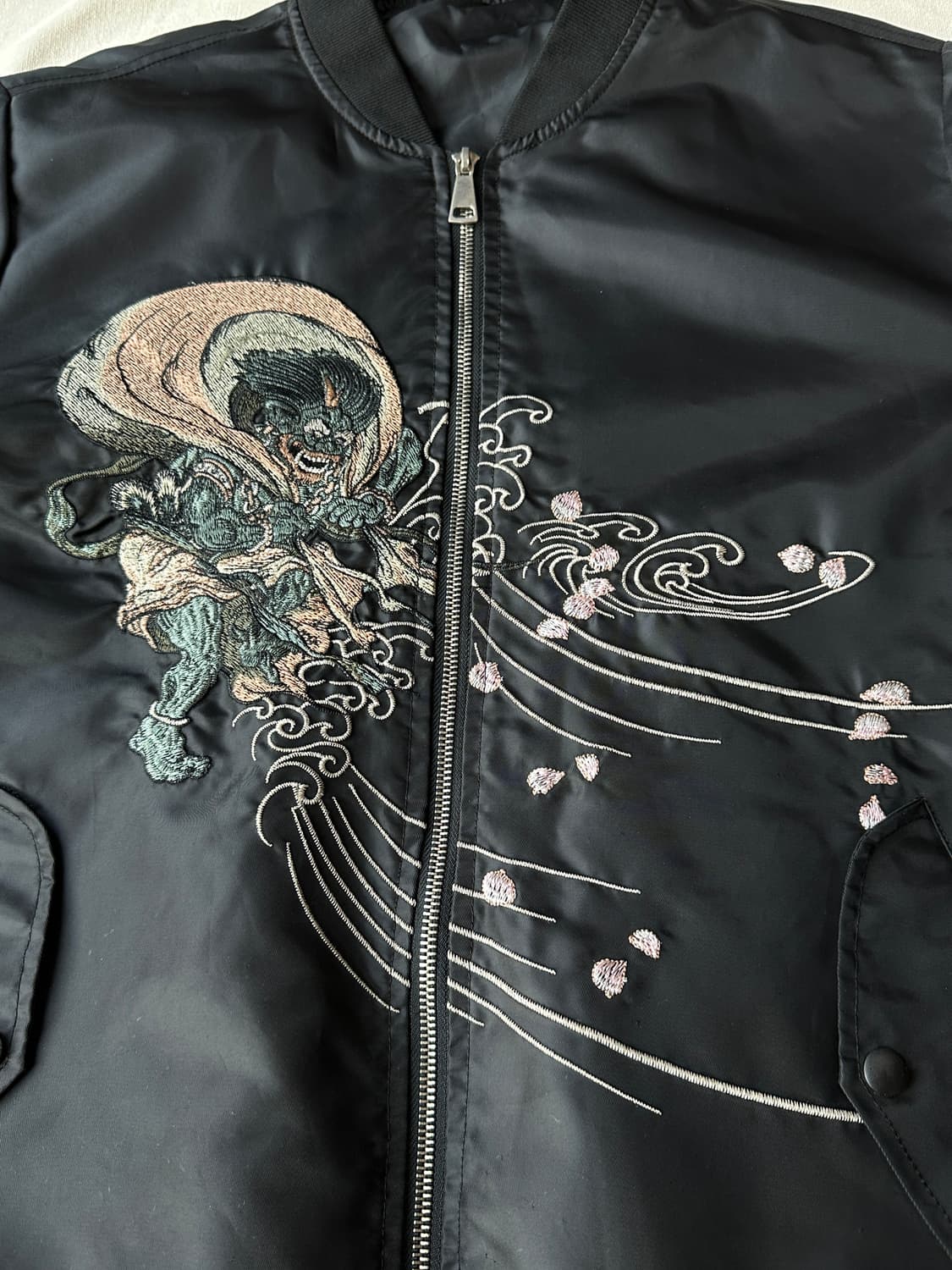 오리엔탈 스카잔 풍신 뇌신 자수 수베니어 자켓 100 상품이미지2