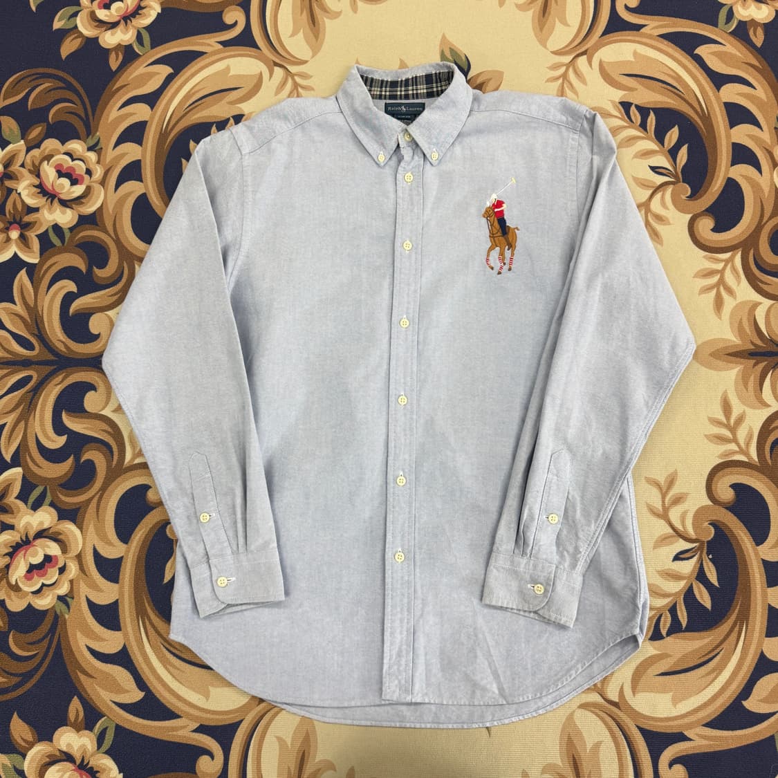 (S)폴로 랄프로렌 코튼 옥스포드 빅포니 셔츠(소라색) 상품이미지1