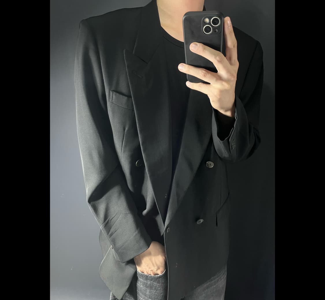빈티지 울 더블 블레이저 상품이미지1