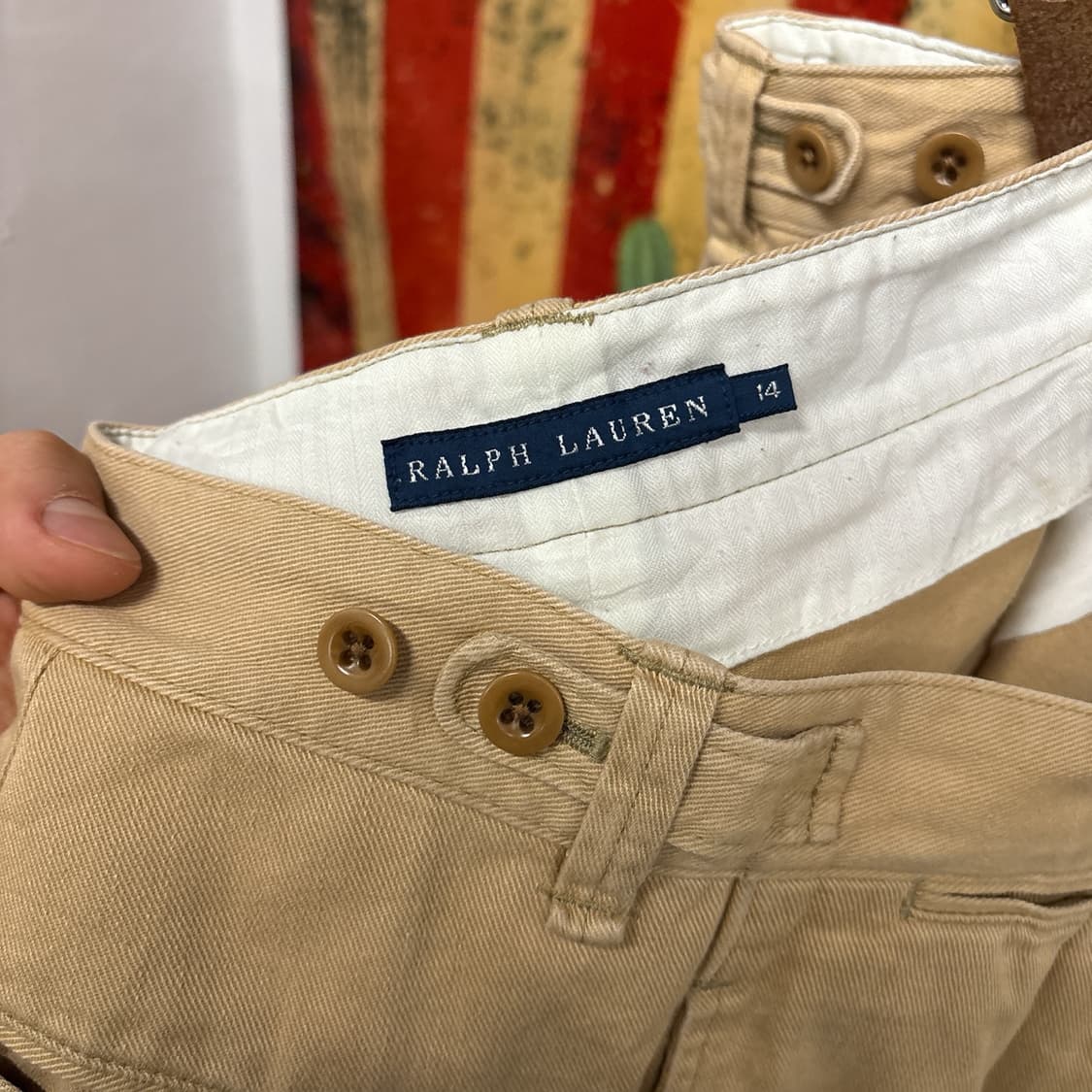 00s 랄프로렌 헤비코튼 컴뱃 트라우저 와이드핏 N772 상품이미지7