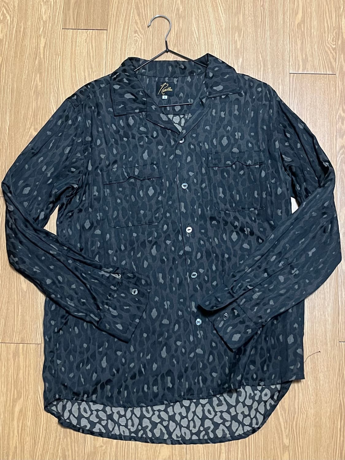 니들스 / 웨스턴 셔츠 레이온 레오파드 자카드 S 상품이미지1