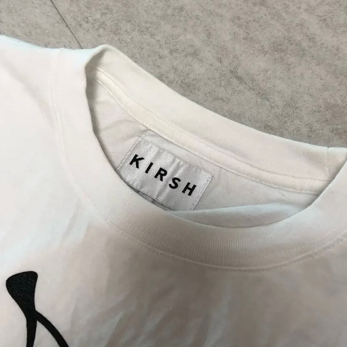 키르시 빅 체리 로고 반팔 티셔츠 아이보리 상품이미지4