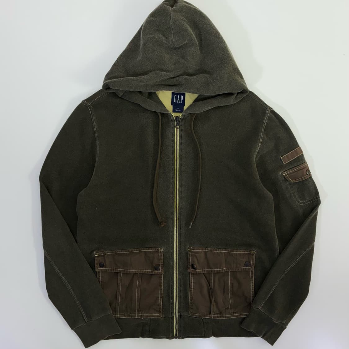 Gap  갭 00's 딥카키 후드집업 상품이미지1