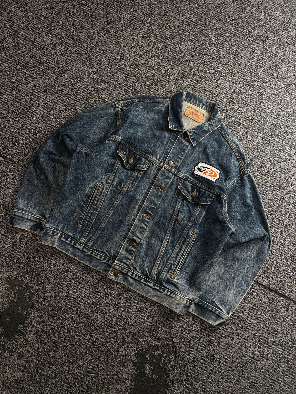 리바이스 할리데이비슨 패치 데님 트러커 워크 자켓 3400 상품이미지1