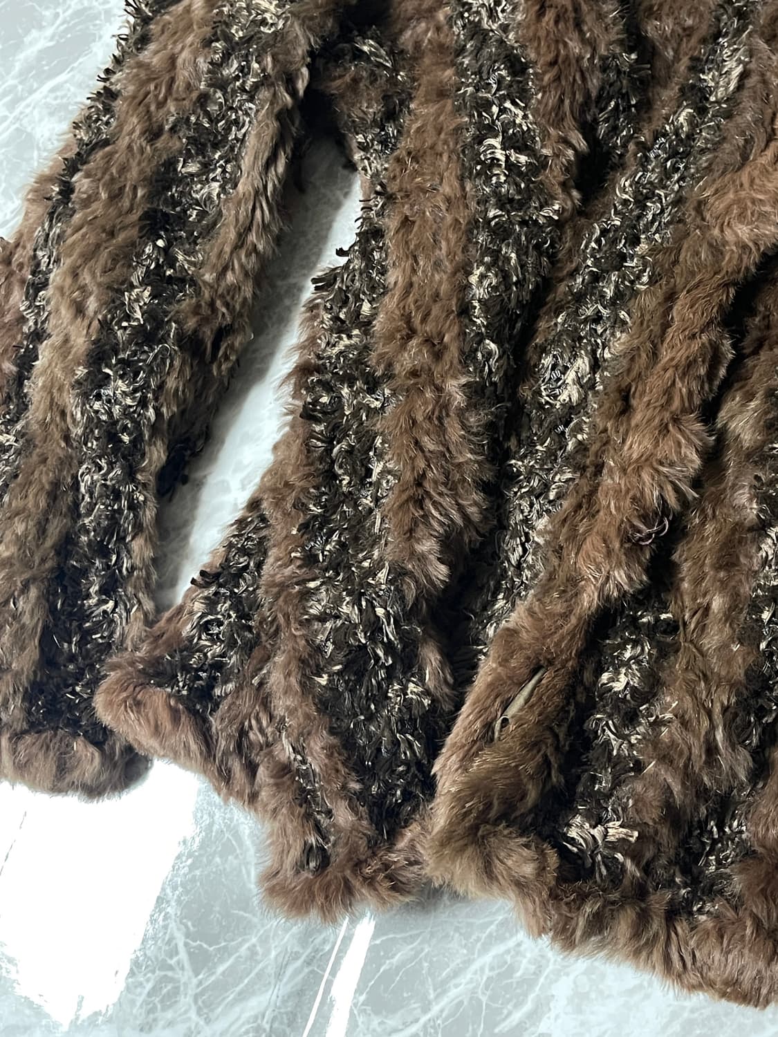 grunge fur jacket 상품이미지4