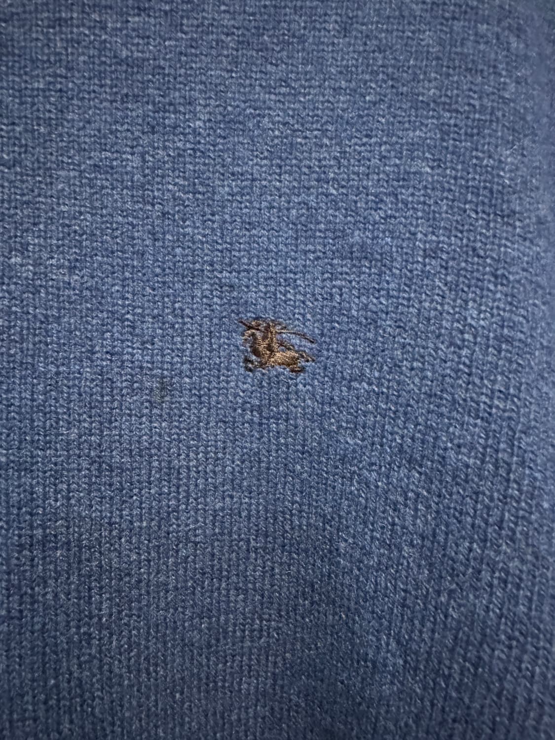 버버리 반집업니트 네이비 105 상품이미지3