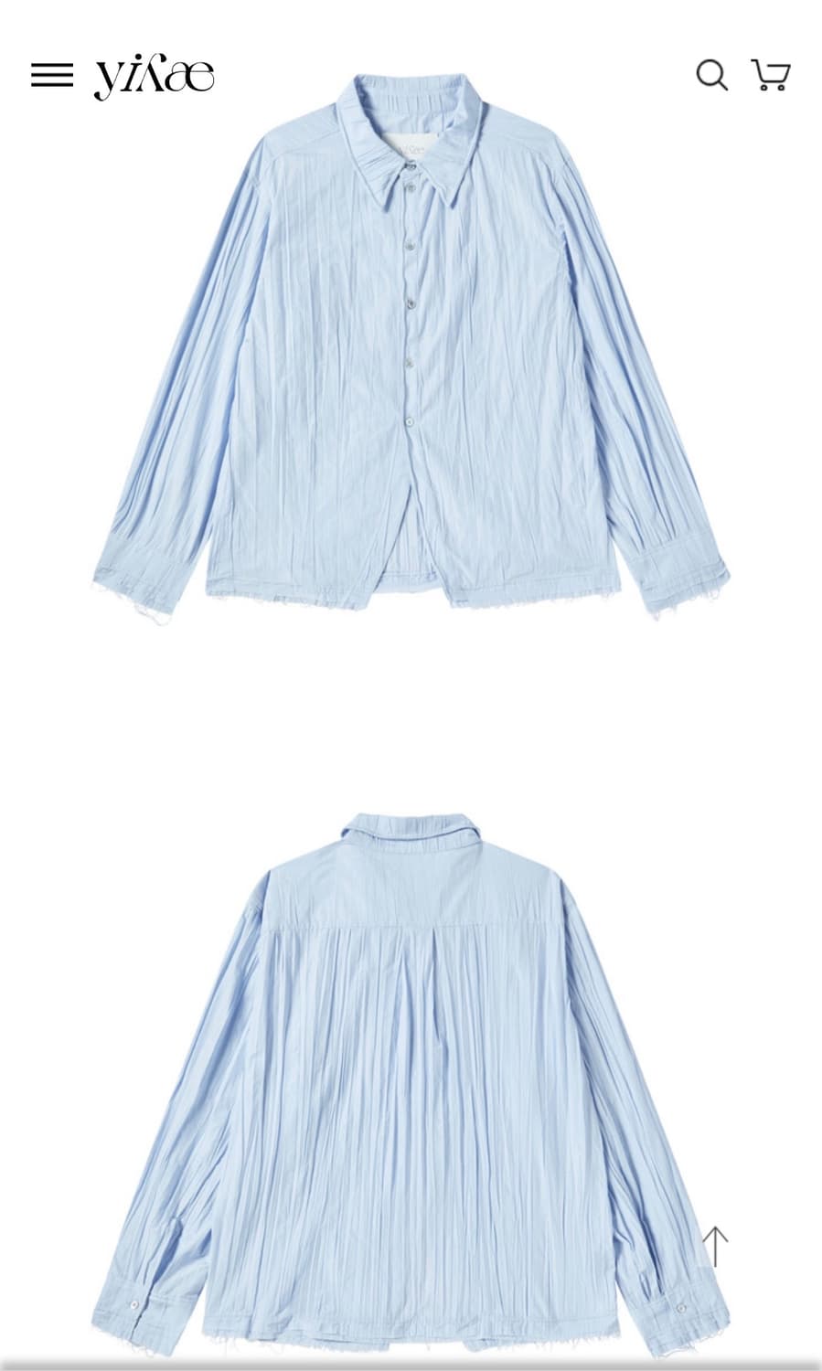 이예 YIYAE 26SS 신상 셔츠 L사이즈 새상품 상품이미지2