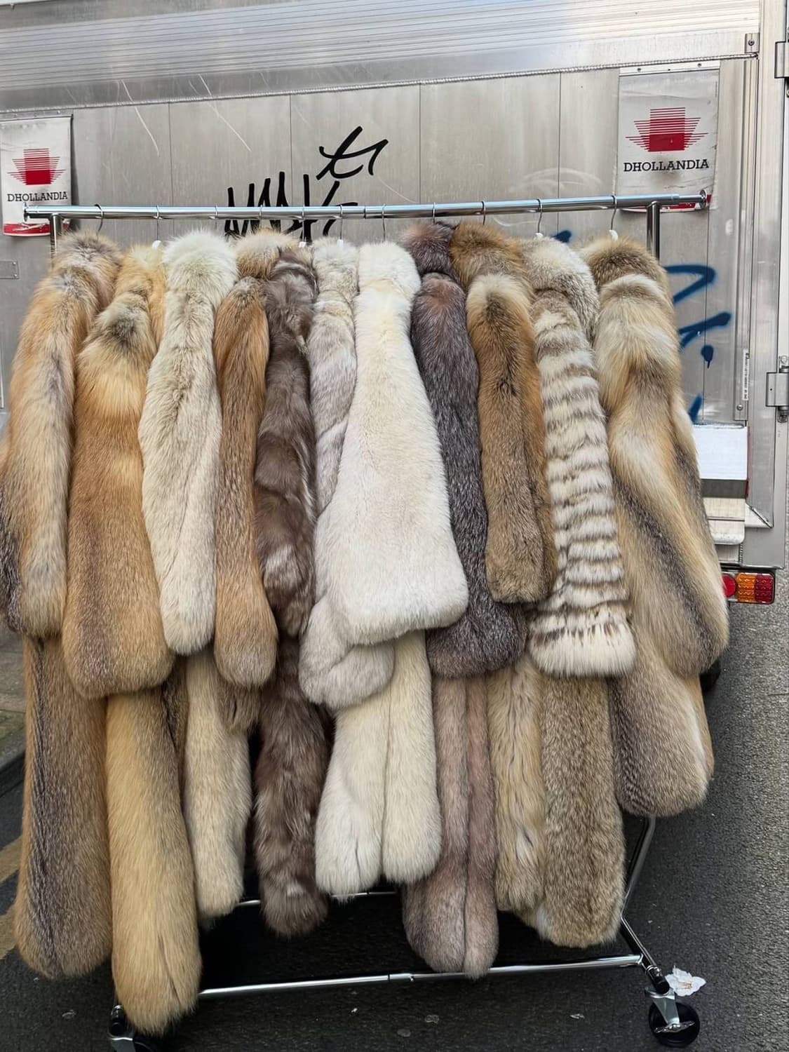 리얼 폭스퍼 주문제작 롱코트  상품이미지5