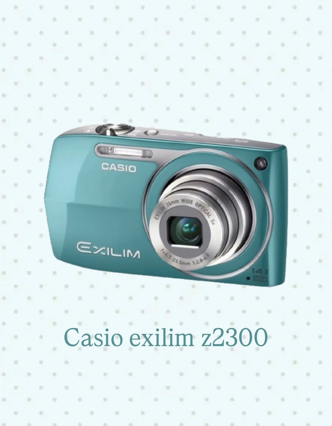 로제/모카 디카 카시오 엑슬림 Casio exilim Z2300 민트 상품이미지1