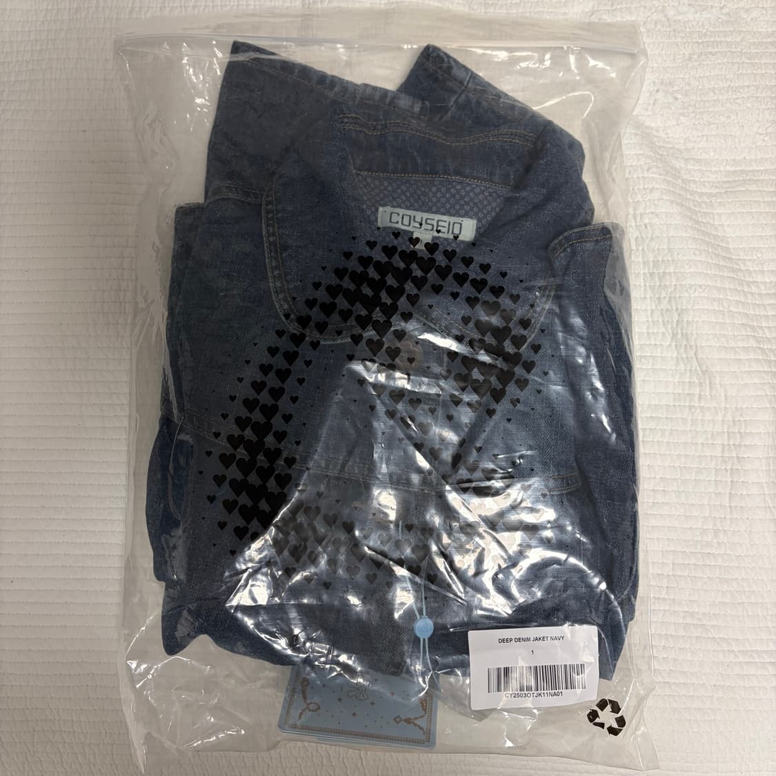 코이세이오 딥 데님 자켓 네이비 상품이미지2