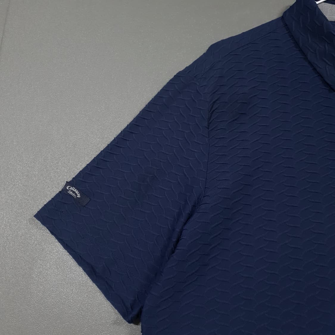 캘러웨이 골프 신형 21ss 엠보 입체 패턴 반팔 카라티 폴로 셔츠 상품이미지5