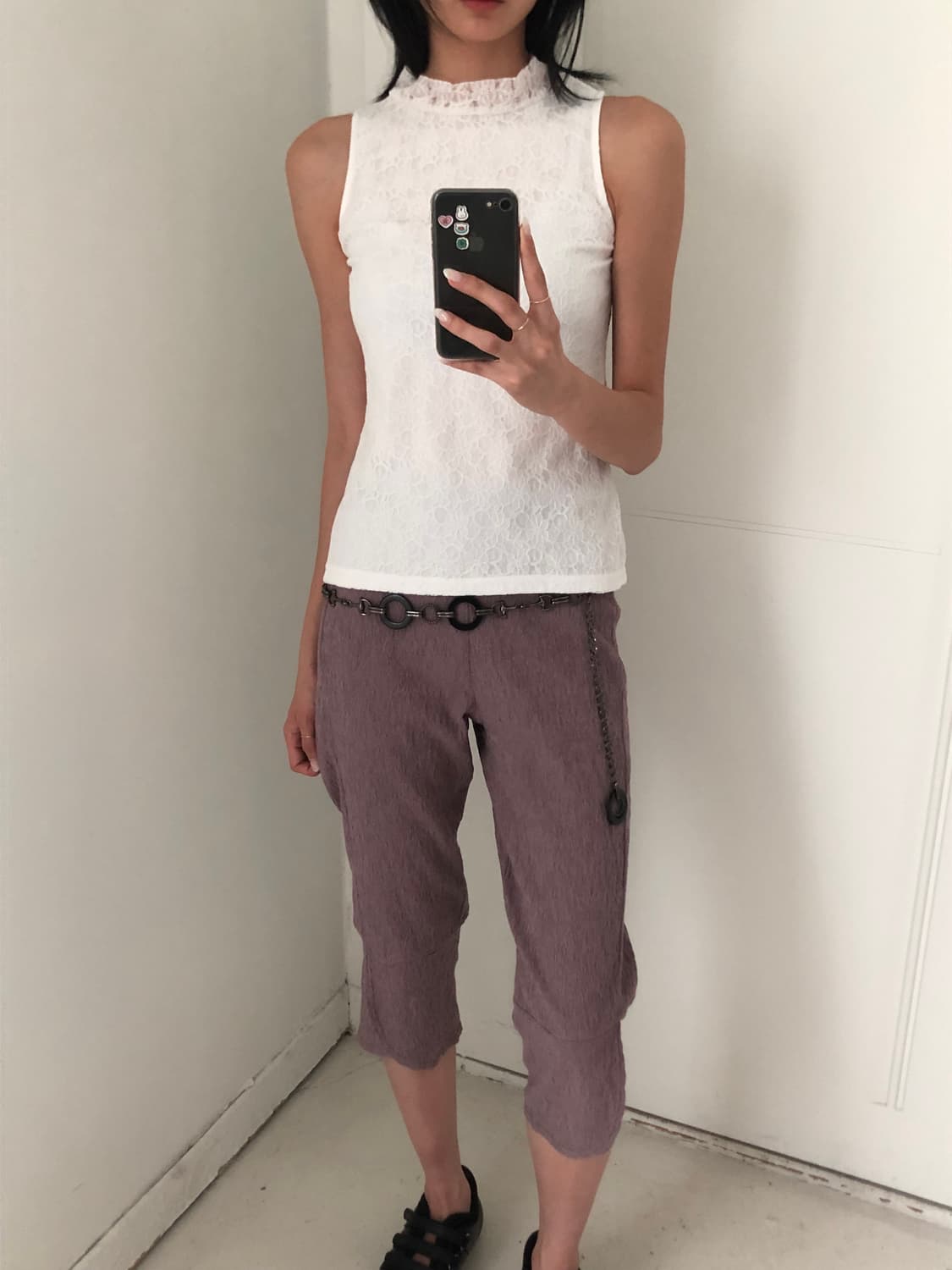 일본빈티지 레이스 민소매 상품이미지2