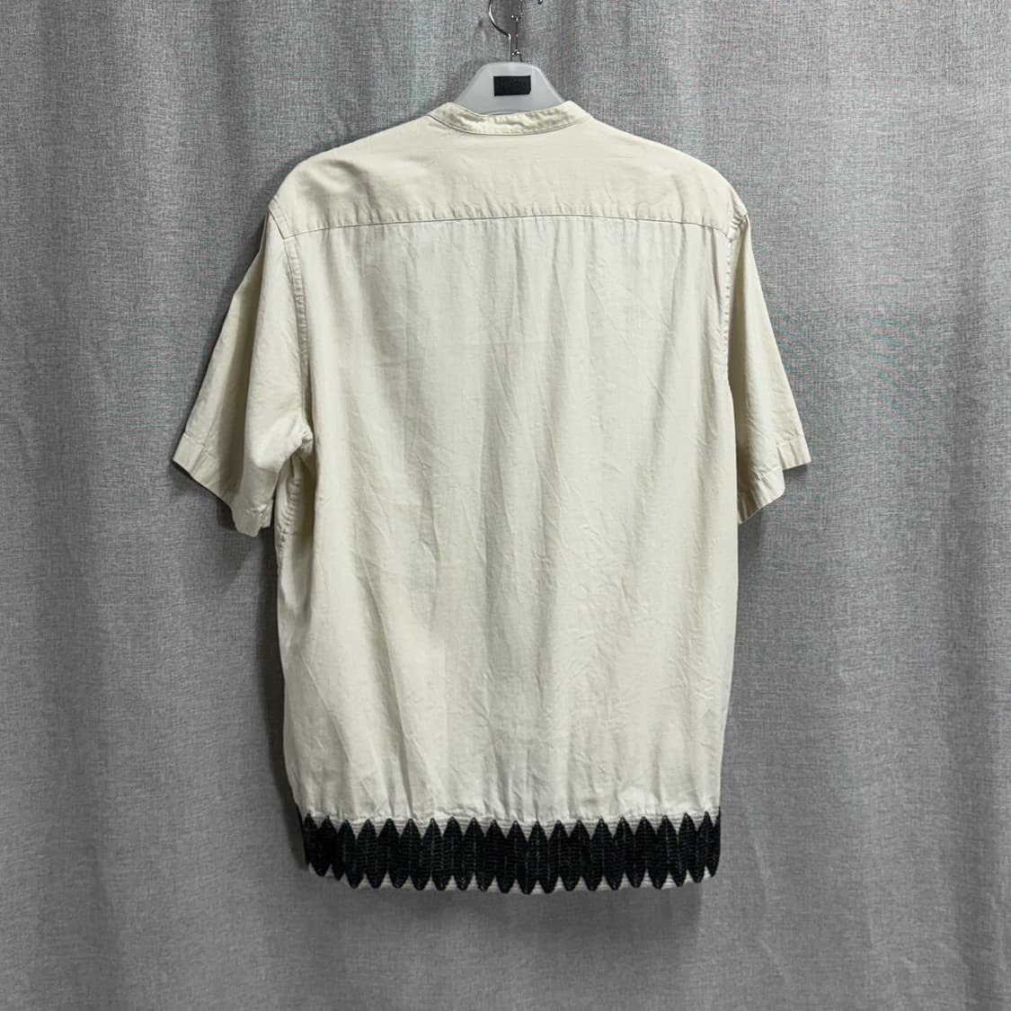 [L/루즈핏] 자라zara 헨리넥 린넨 아사 면 반팔 셔츠 남방 상품이미지5