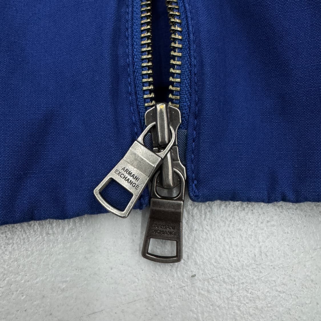 아르마니 익스체인지 투웨이 커브드 디테일 코튼 바이커 자켓 상품이미지4