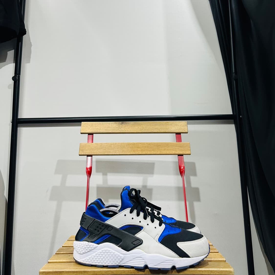 285) 나이키 운동화 남성 남자 신발 허라취 운동화 블루 블랙 상품이미지1