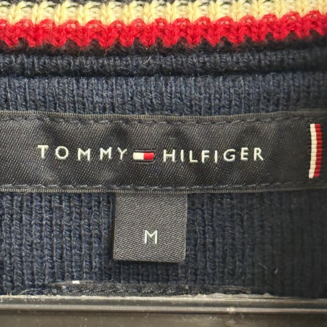 타미힐피거 네이비 니트 집업 (M) 상품이미지2