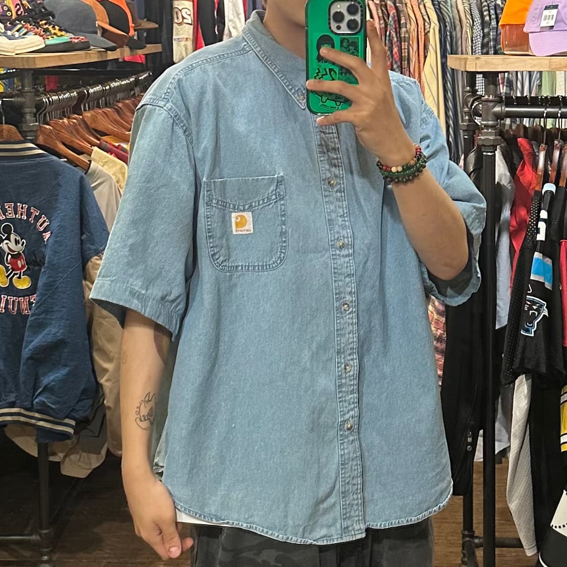 [HI] 칼하트 반팔 데님셔츠 상품이미지4