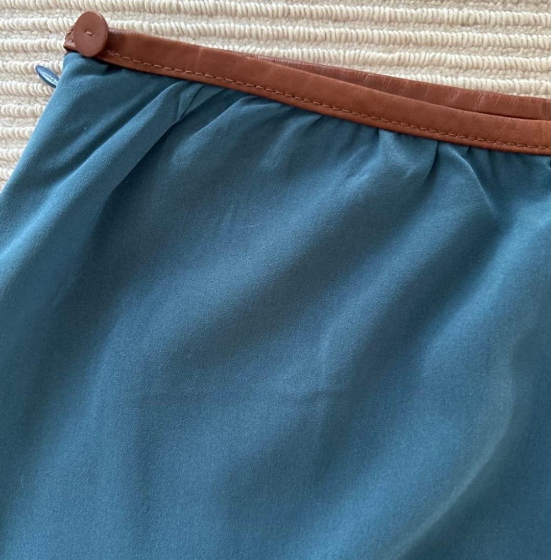 Prada 프라다 블루 실크 스커트 상품이미지2