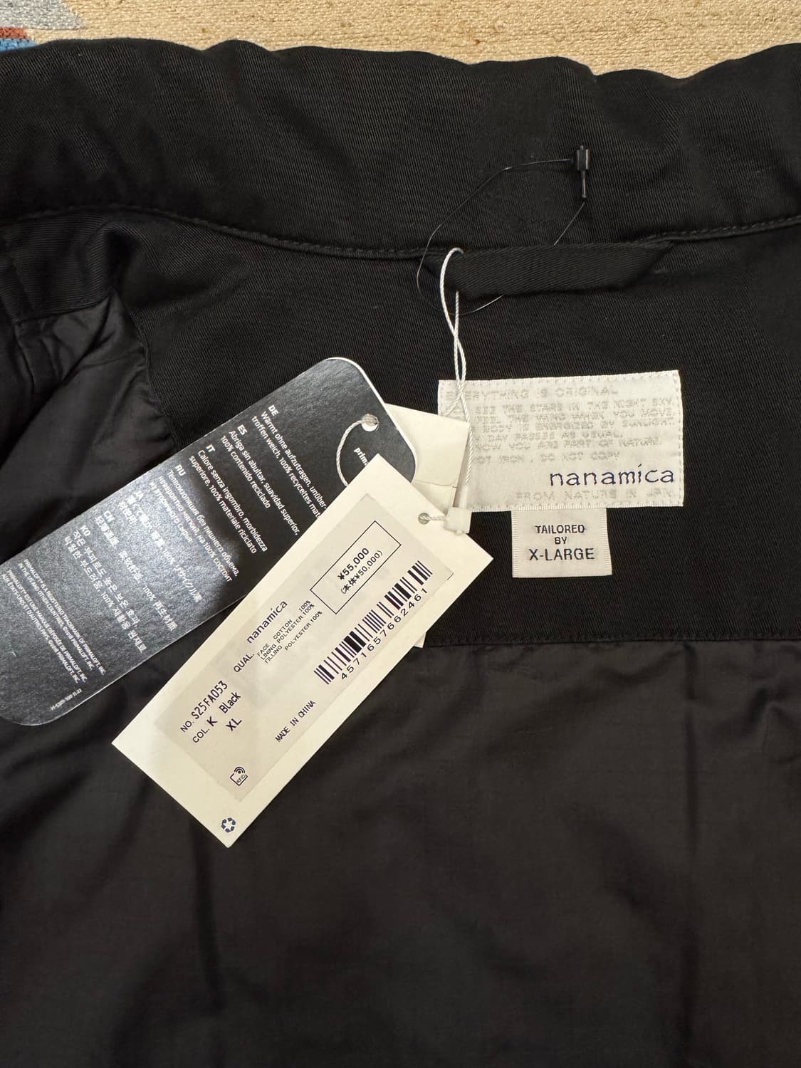 [XL] 나나미카 인슐레이션 트러커 자켓 블랙 상품이미지5