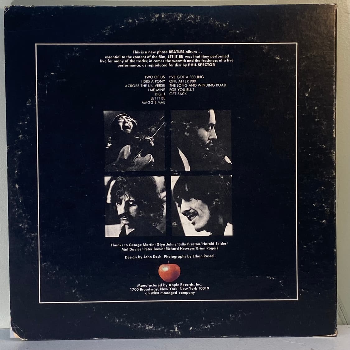 (중고LP-팝록) The Beatles -Let It Be 상품이미지2