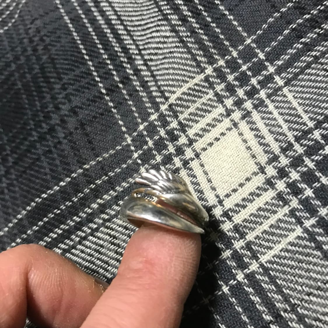 빈티지 실버 925 날개 링 새끼용 남녀공용 상품이미지3