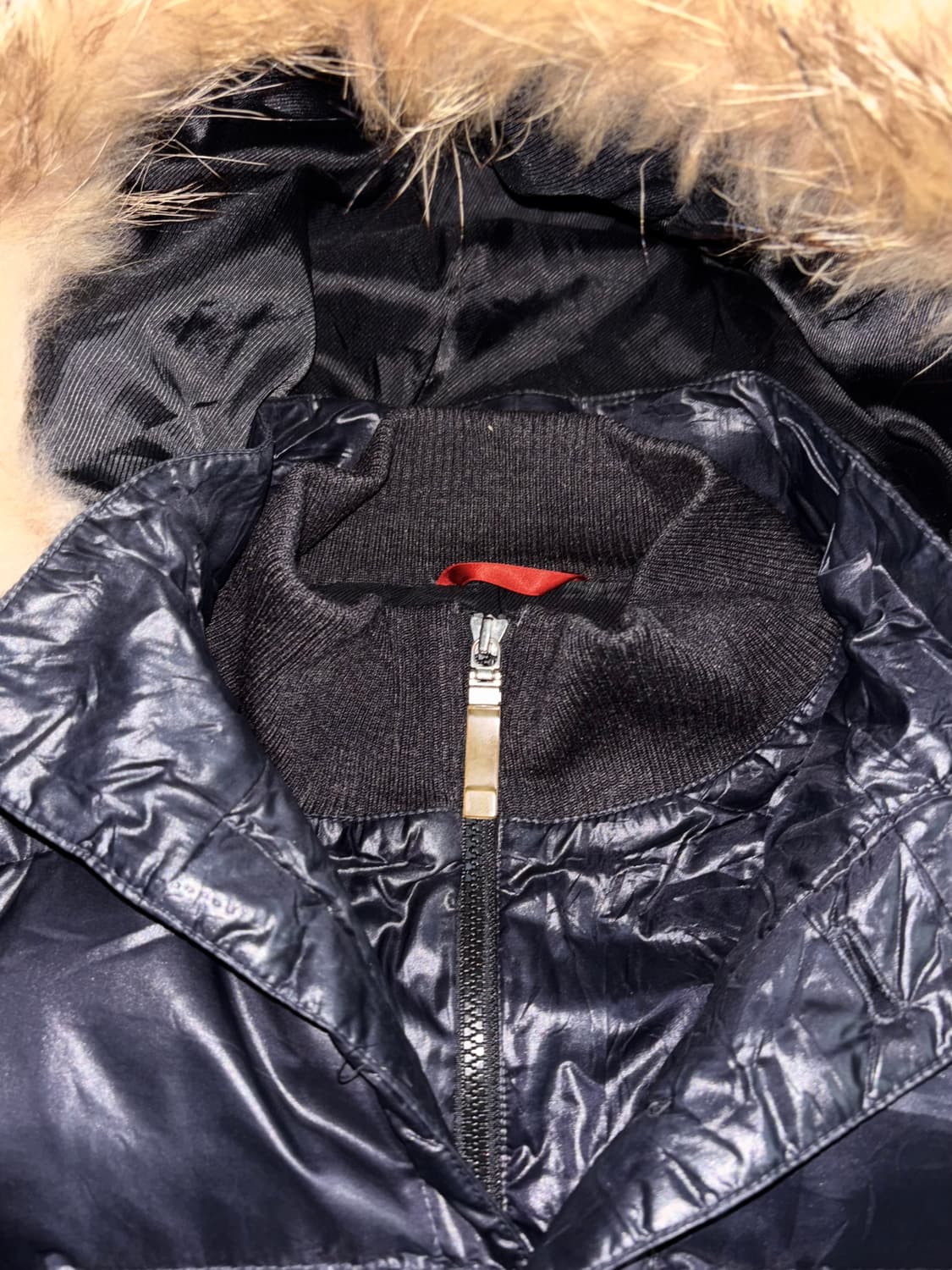 일본 빈티지 y2k 라쿤 퍼 패딩 다운 점퍼 상품이미지4